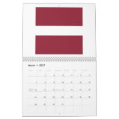 Letse vlag embleem kalender (Mar 2027)