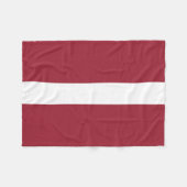 Letse vlag fleece deken (Voorkant (Horizontaal))