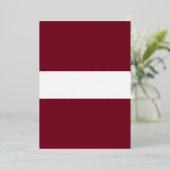 Letse vlag folie uitnodiging (Staand Voorkant)