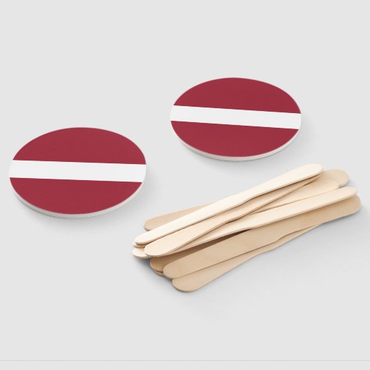 Letse vlag handwaaier (Niet-gemonteerd)