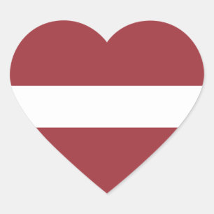 Letse vlag hart sticker