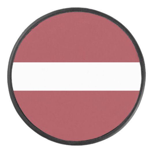 Letse vlag hockey puck (Voorkant)