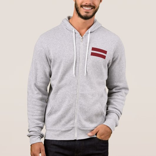 Letse vlag hoodie (Voorkant)
