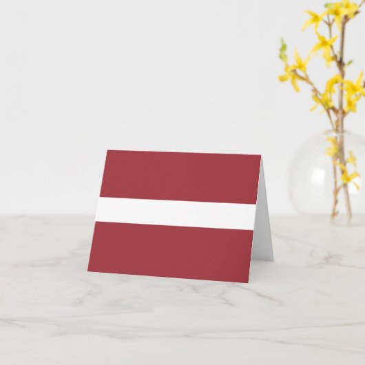 Letse vlag kaart (Gele Bloem)