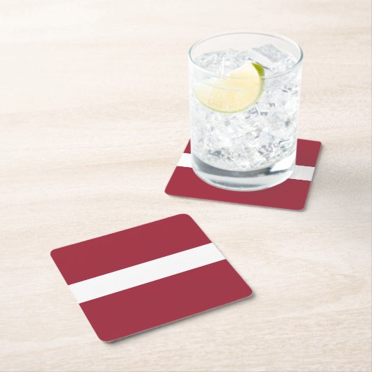 Letse vlag kartonnen onderzetters (Insitu)