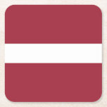 Letse vlag kartonnen onderzetters<br><div class="desc">Patriottische vlag van Letland.</div>