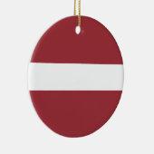 Letse vlag keramisch ornament (Rechts)
