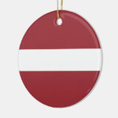 Letse vlag keramisch ornament (Links)