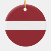 Letse vlag keramisch ornament (Achterkant)