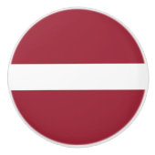 Letse vlag keramische knop (Voorkant)