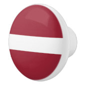 Letse vlag keramische knop (Rechts)