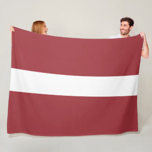 Letse vlag (Letland) Fleece Deken