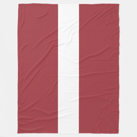 Letse vlag (Letland) Fleece Deken (Voorkant)