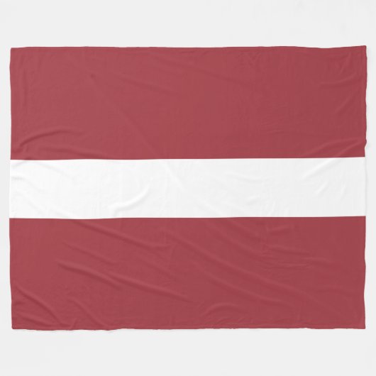 Letse vlag (Letland) Fleece Deken (Voorkant (Horizontaal))