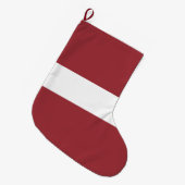 Letse vlag (Letland) Grote Kerstsok (Voorkant (Hangend))