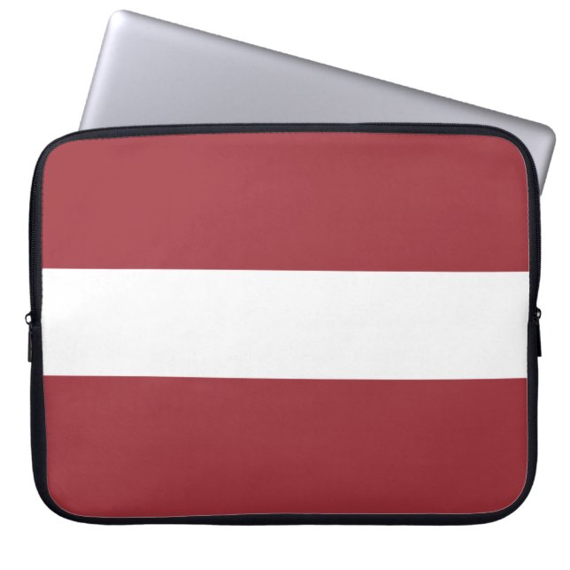 Letse vlag (Letland) Laptop Sleeve (Voorkant)