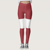 Letse vlag (Letland) Leggings (Voorkant)