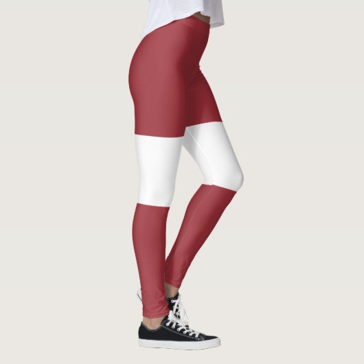 Letse vlag (Letland) Leggings (Rechts)