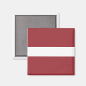 Letse vlag (Letland) Magneet (Voorkant / Achterkant)