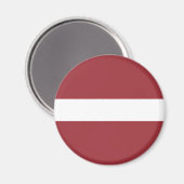 Letse vlag (Letland) Magneet (Voorkant / Achterkant)