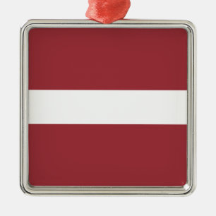 Letse vlag (Letland) Metalen Ornament