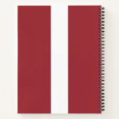 Letse vlag (Letland) Notitieboek (Achterkant)