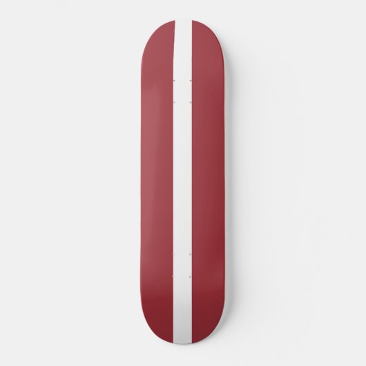 Letse vlag (Letland) Persoonlijk Skateboard (Voorkant)