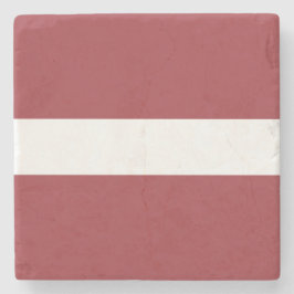 Letse vlag (Letland) Stenen Onderzetter