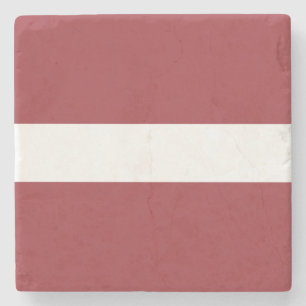 Letse vlag (Letland) Stenen Onderzetter
