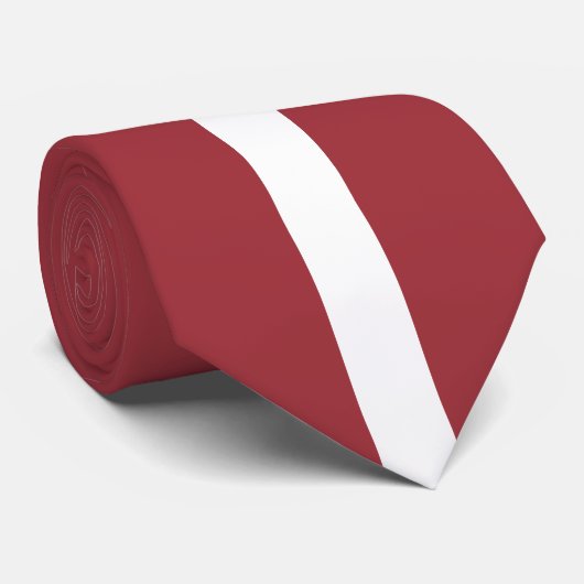 Letse vlag (Letland) Stropdas (Opgerold)