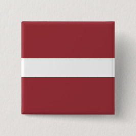 Letse vlag (Letland) Vierkante Button 5,1 Cm