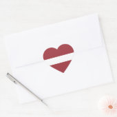 Letse vlag (Lets) Hart Sticker (Envelop)