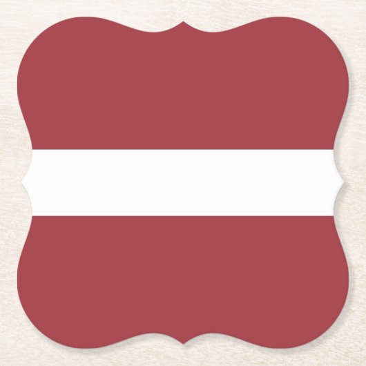 Letse vlag (Lets) Kartonnen Onderzetters (Voorkant)