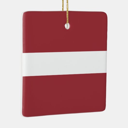 Letse vlag (Lets) Keramisch Ornament (Rechts)