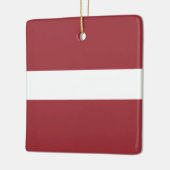 Letse vlag (Lets) Keramisch Ornament (Links)