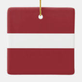 Letse vlag (Lets) Keramisch Ornament (Achterkant)