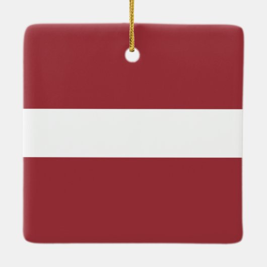 Letse vlag (Lets) Keramisch Ornament (Achterkant)