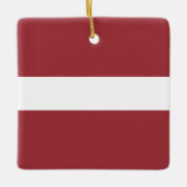 Letse vlag (Lets) Keramisch Ornament (Voorkant)