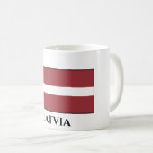 Letse vlag (Lets) Koffiemok (Voorkant rechts)