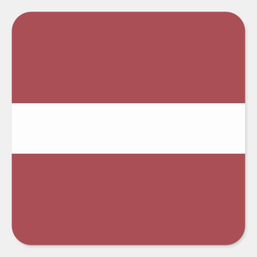 Letse vlag (Lets) Vierkante Sticker (Voorkant)