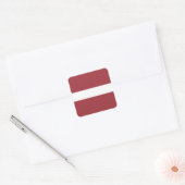 Letse vlag (Lets) Vierkante Sticker (Envelop)
