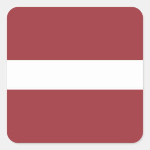 Letse vlag (Lets) Vierkante Sticker