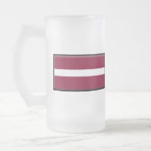 Letse vlag matglas bierpul (Links)