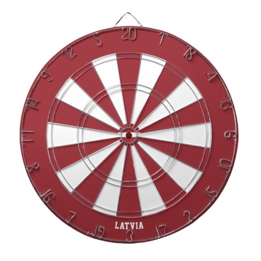 Letse vlag Patriot's Bullseye Dartbord (Voorkant)