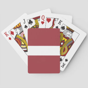 Letse vlag pokerkaarten