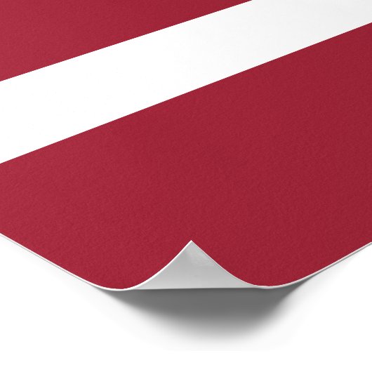 Letse vlag poster (Hoek)