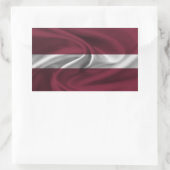 Letse vlag rechthoekige sticker (Tas)