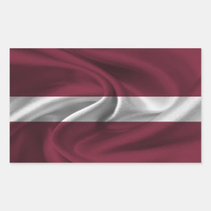 Letse vlag rechthoekige sticker