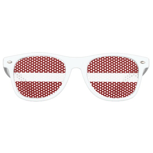 Letse vlag retro zonnebril (Voorkant)