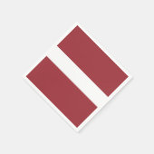 Letse vlag servet (Hoek)